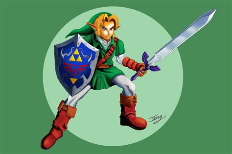 Oot Art Of Ocarina Of Time Link Tried To Make It Look Like The