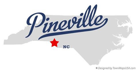 Map Of Pineville Nc North Carolina