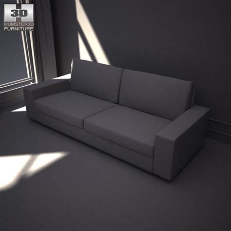 It will work ideally for high resolution interior renderings. IKEA Kivik Three-Seat Sofa 3D model - Humster3D
