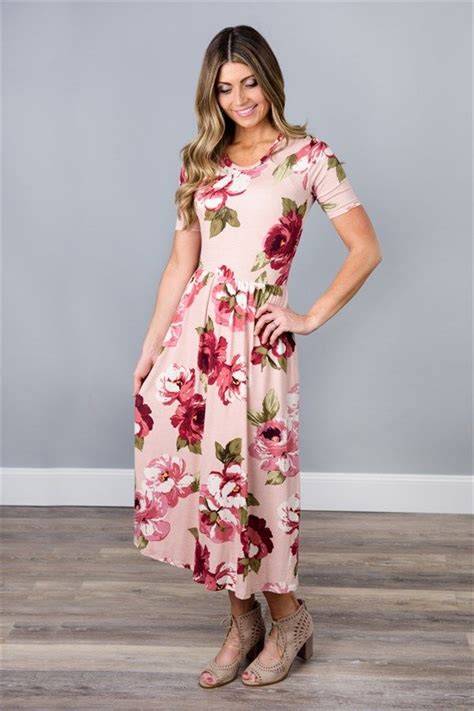 Floral Midi With Pockets Dresses Modest Outfits Dresses To Wear To