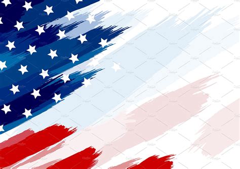 Flag hanging iconic image of usa flag with bald eagle USA or american flag background | Pre-Designed Illustrator ...