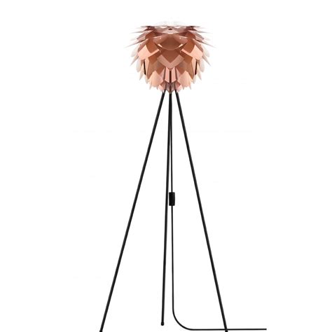 Umage Copper Silviablack Tripod Floor Lamp Black By Design