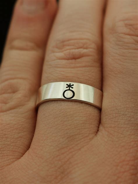 Non Binary Symbol Ring Genderqueer Jewelry Non Binary Pride Jewelry Lgbtqia2s Pride Ring Gender