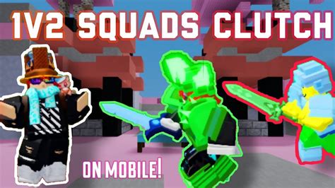 INTENSE Roblox BEDWARS 1v2 Squads CLUTCH YouTube