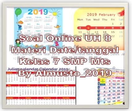 It connect between words, phrases, sentences, or even clauses. Soal Online UH 8 Kelas VII Date Tanggal | BAHASA INGGRIS ...