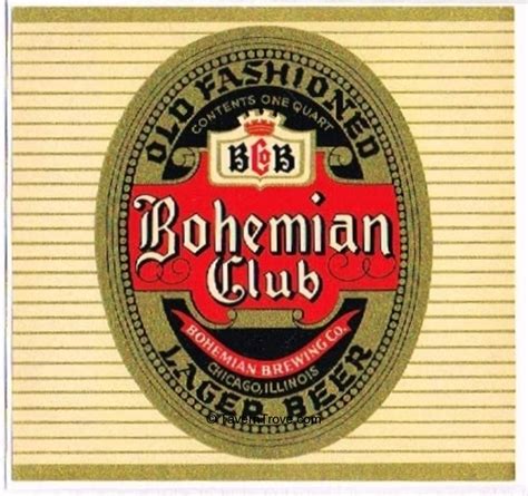 Item 64274 1962 Bohemian Club Beer Label