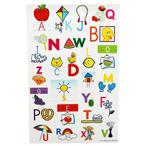 Sesame Street Alphabet Lower And Uppercase Letters
