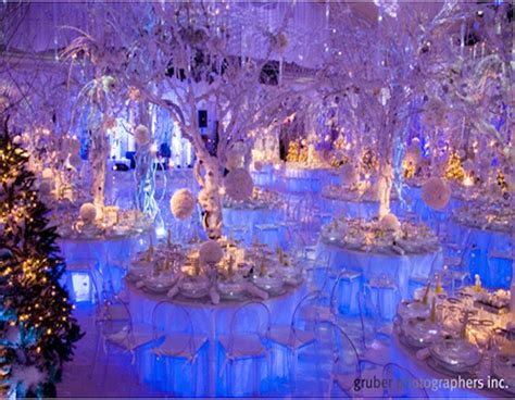 Icy Blue Winter Wedding Decor Winter Wedding Decorations Winter