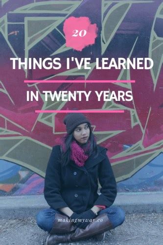 20 Things Ive Learned In 20 Years