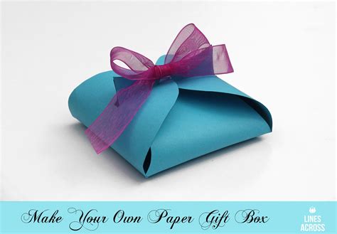 Make Your Own Paper T Box Lines Across Presentes De Papel Caixa My