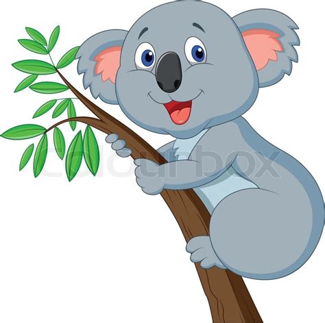 Vector Illustration Of Cute Koala Cartoon Stock Vector