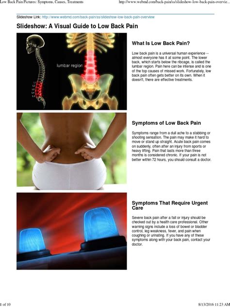 Low Back Pain Pictures Symptoms Causes Treatments Back Pain Low