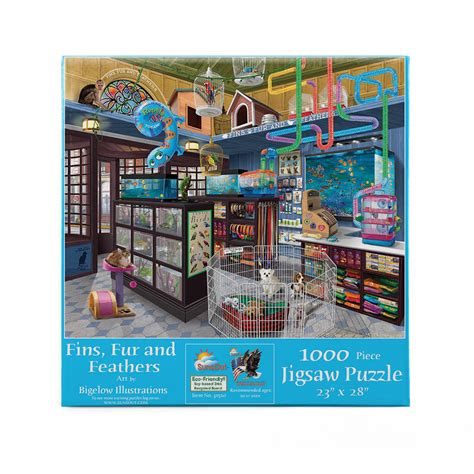 Fins, Fur and Feathers, 1000 Pieces, SunsOut | Puzzle Warehouse