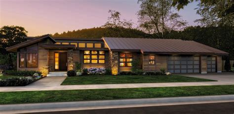 Single Story Modern House Plans With Photos One Story Ranch Style