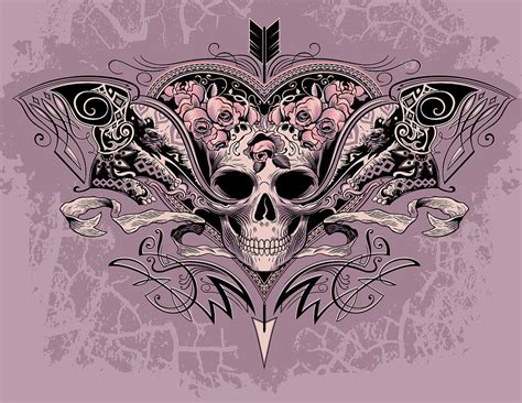 Skull Heart Digital Art By Barry Orkin Fine Art America