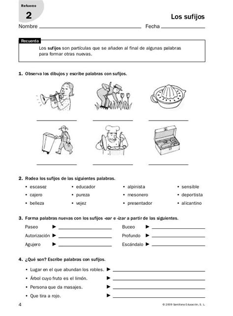 The Spanish Language Worksheet With Pictures And Words To Help Students