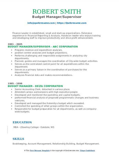 Budget Bills Template Free Resume Samples Writing Guides For All
