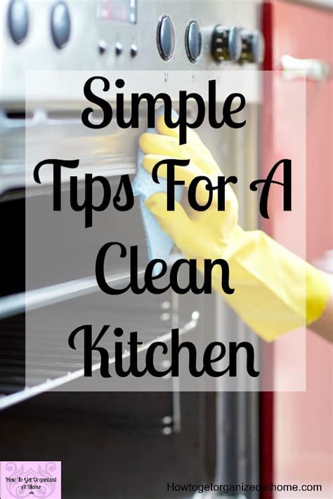 Simple Tips For A Clean Kitchen 