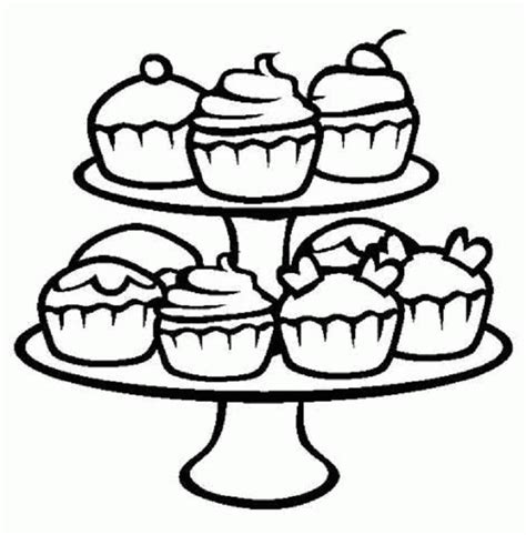 Free Printable Cupcake Coloring Pages Coloring Home