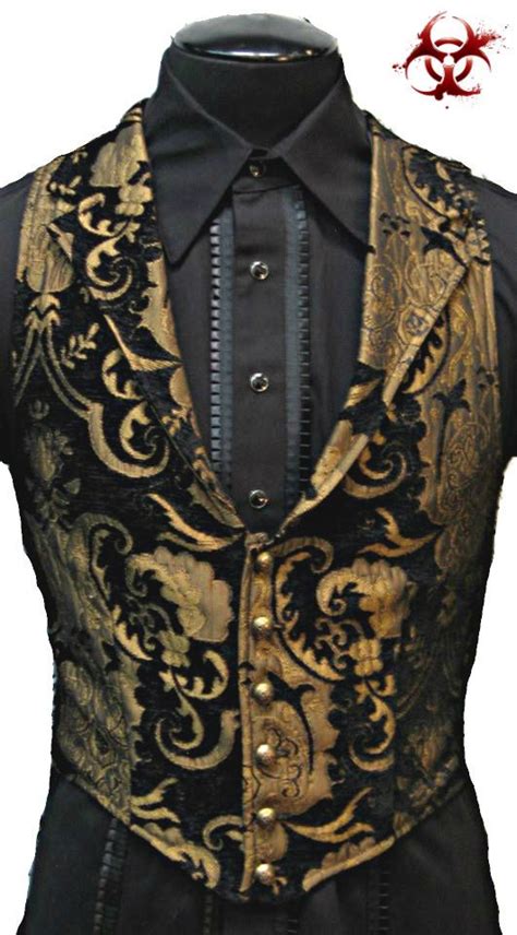 Shrine Gothic Aristocrat Vampire Vest Jacket Victorian Tapestry Pirat