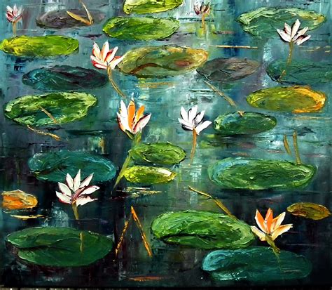 Water Lily Landscape Inner Soulart Beautiful Paintings Painting