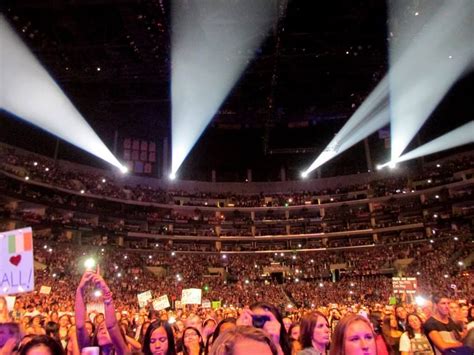 From The Stage Looking Back On All The Fans At A One Direction Concert