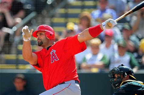 Albert Pujols Connects On First Angels Swing Of The Bat Halos Heaven