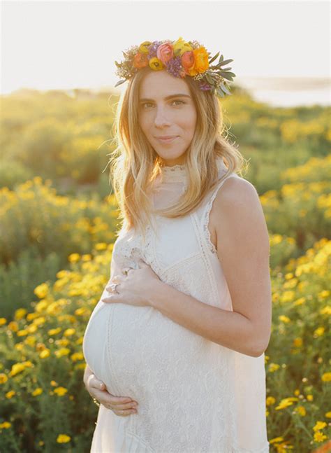Spring Flower Field Maternity Photos Inspired By This