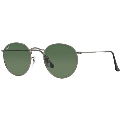 Ray Ban Rb3447 Round Sunglasses Matte Gunmetal At John Lewis And Partners