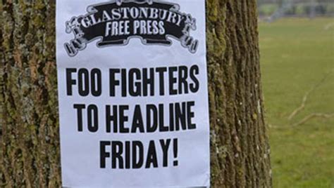 Foo Fighters Announced As Headliners For 2015 Glastonbury Festival •