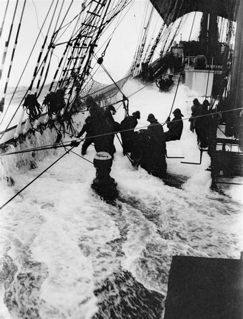 Stormy Weather On An Old Sailing Ship Heavyseas