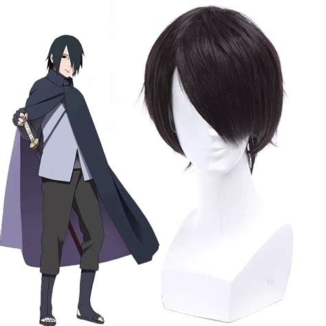 Sasuke Uchiha Black Wig For Mens And Womens Childrens Cosplay