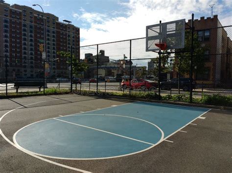 Basketball Court In New York City Usa Stock Photo Image Of York