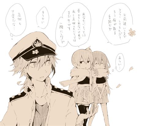 nanashi nns302655 admiral kancolle akagi kancolle kaga kancolle kantai collection