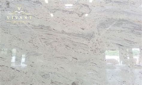 Vivant Stones Polished River White Granite Slabs For Flooring Size