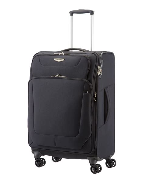 Samsonite Synthetic Wheeled Luggage In Black For Men Lyst