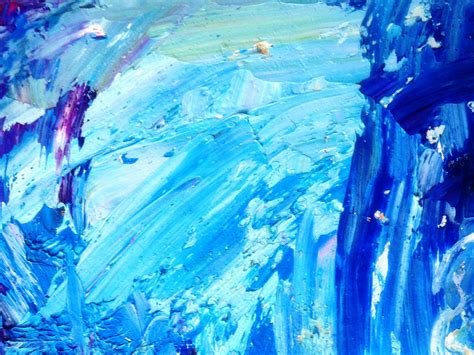 Blue And White Abstract Painting · Free Stock Photo