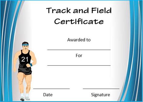Running Certificate Templates 20 Free Editable Word In Track And