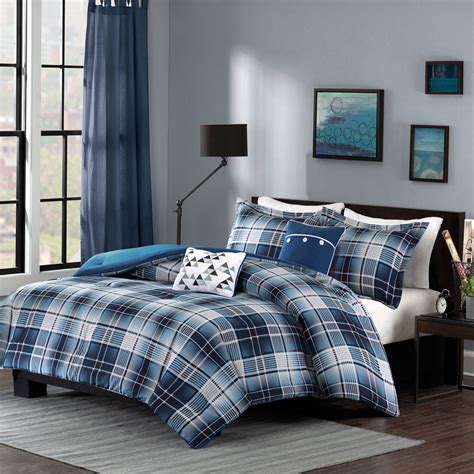 Home Essence Apartment Dane Plaid Comforter Bedding Set