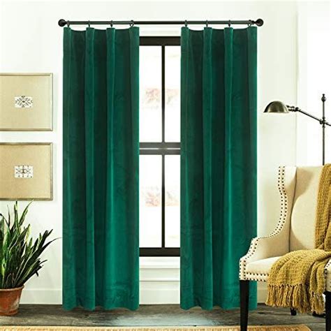 Resourceful emerald decor that will change your view on this. Roslynwood Velvet Curtains Dark Forest Green Rod Pocket ...