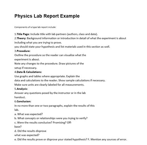 25 Valuable Lab Report Templates With 5 Key Important Components