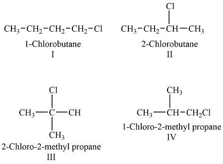 Give Four Structural Formulas For The Isomers Of C H Cl Study Com My