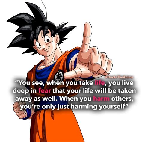 True Understanding Goku Quotes Goku Dragon Ball