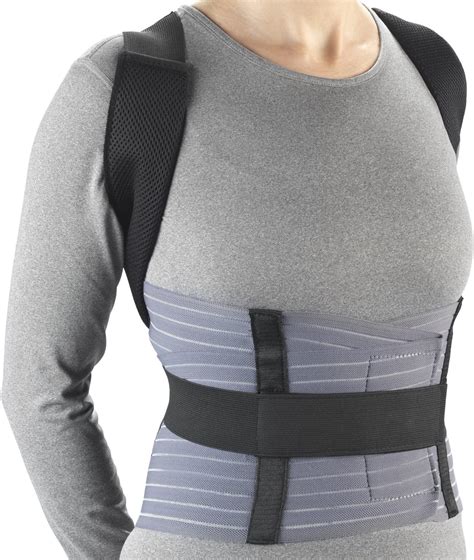 Back Lumbar And Neck Support Medium Otc Medical Posture Brace With