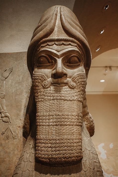 Assyrian Human Headed Winged Lion Lamassu C 870 Bc Metropolitan