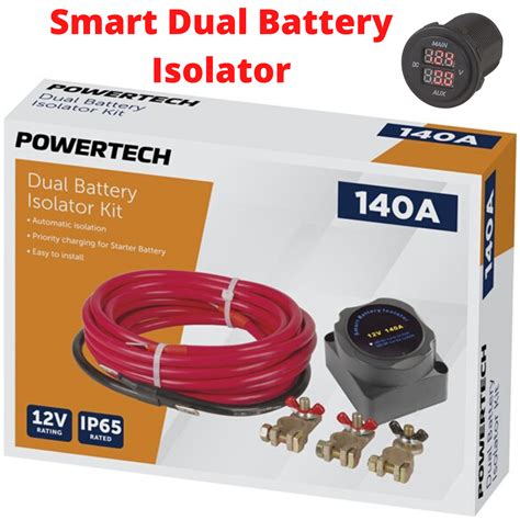 New Smart 12v Dual Battery System Isolator Kit 140amp Voltage Sensitive