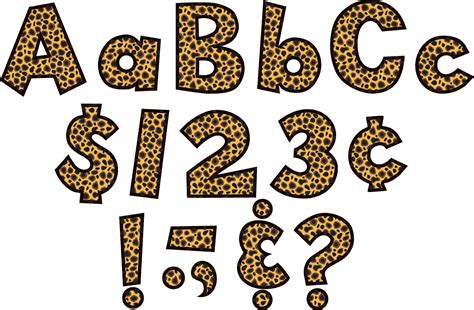 Cheetah 4 Fun Font Letters Tcr75121 Teacher Created Resources