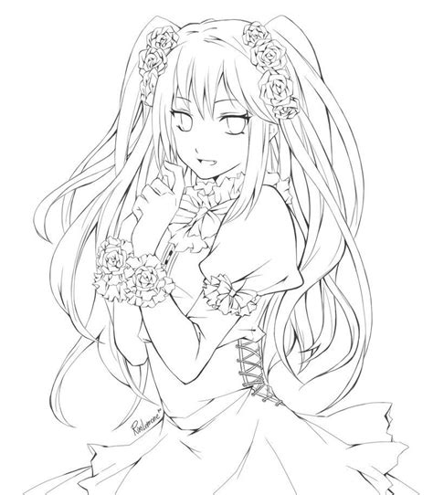 Anime Girl Coloring Pages To Download And Print For Free