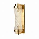 With only downwards light, shadows are more likely to. Modern Brass Wall Sconce 2-Light Bathroom Vanity Light