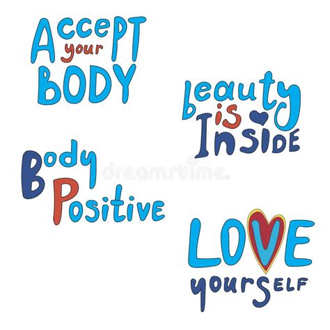 A Lettering Collection With The Text Take Your Body Love Yourself As A